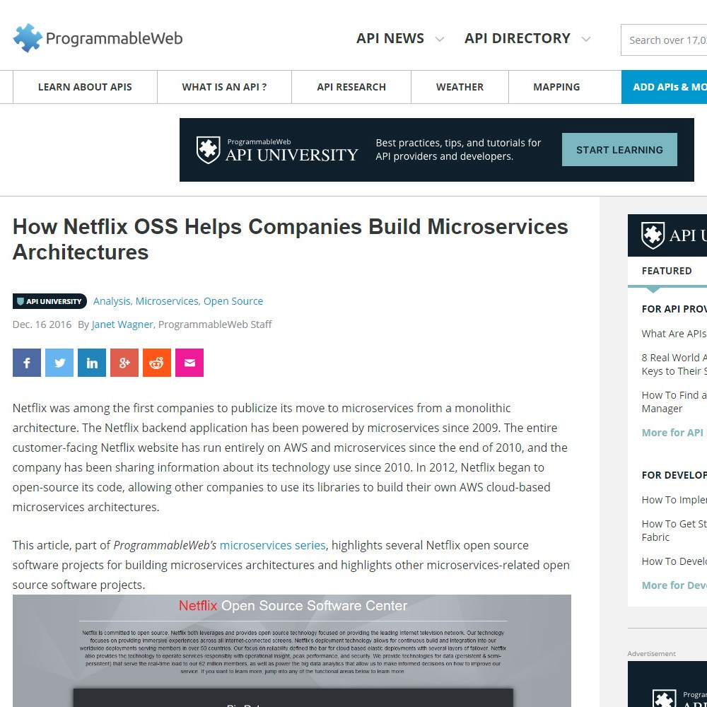 How Netflix OSS Helps Companies Build Microservices Architectures