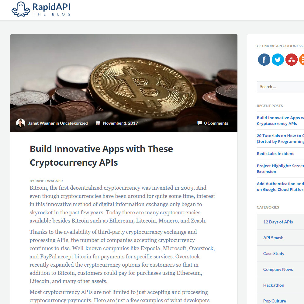 Build Innovative Apps with These Cryptocurrency APIs