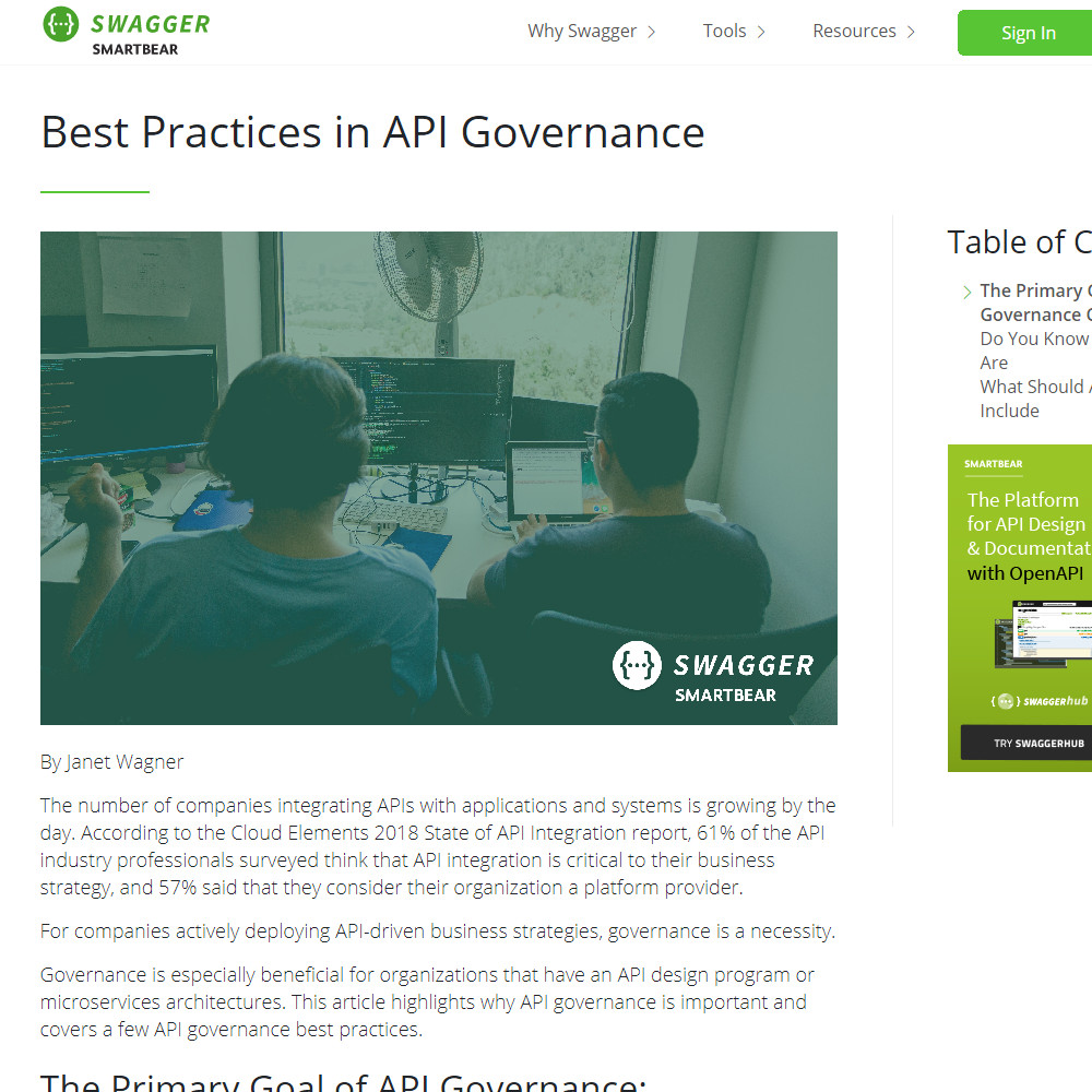 Best Practices in API Governance