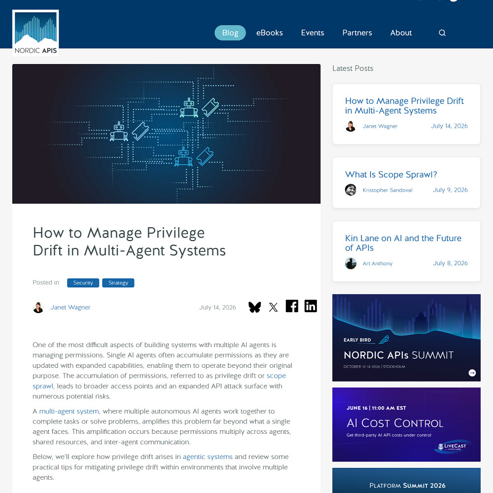 How to Manage Privilege Drift in Multi-Agent Systems